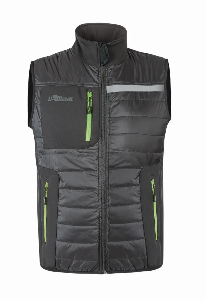 PS_UPFU278_ASPHALTGREYGREEN - Hidalgo-werbeartikel Bodywarmer Wall heren, asphalt grey green — productfoto 2