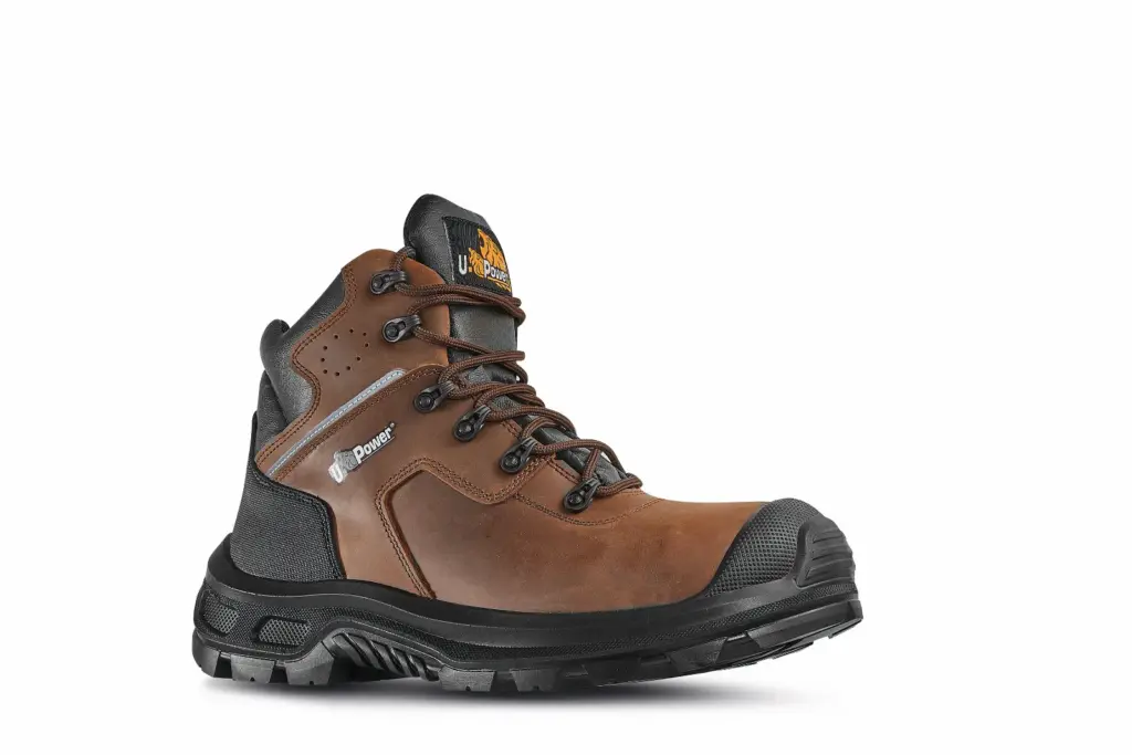 PS_UPRI11014-S_BROWN-BLACK - Hidalgo-werbeartikel Veiligheidsschoen model Helsinki UK, brown / black — productfoto 2