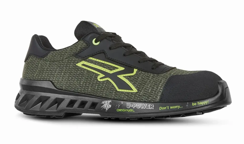 Veiligheidsschoen model Robin, black / green — productfoto 4