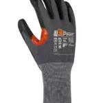 KUMBA veiligheidshandschoen, orange / gris — productfoto 3
