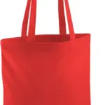 Shopper met lange hengsels, bright red — productfoto 7