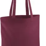 Shopper met lange hengsels, burgundy — productfoto 9