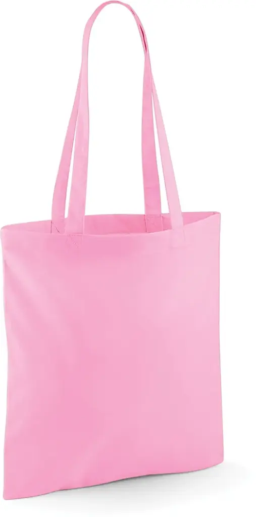 Shopper met lange hengsels, classic pink — productfoto 12