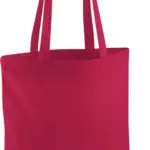 Shopper met lange hengsels, cranberry — productfoto 16