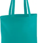 Shopper met lange hengsels, emerald — productfoto 17