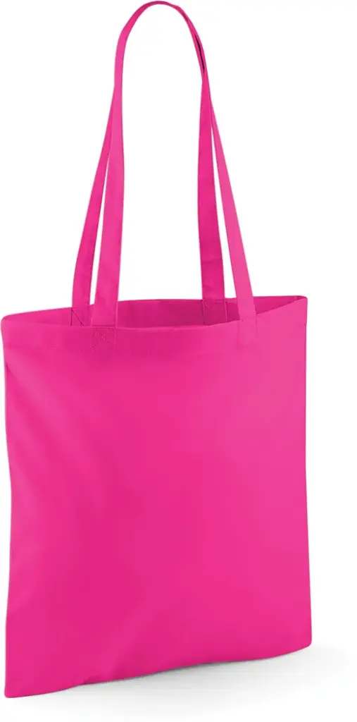 Shopper met lange hengsels, fuchsia — productfoto 19