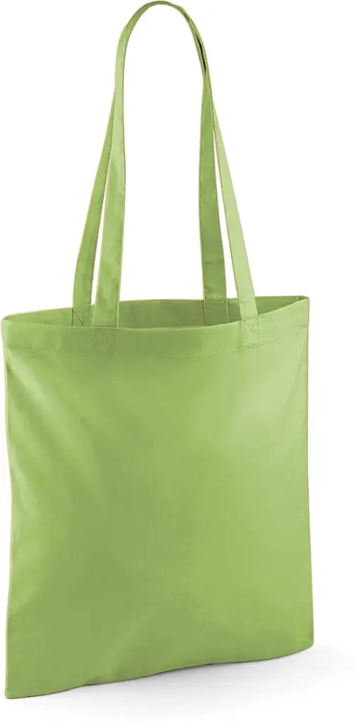 Shopper met lange hengsels, kiwi — productfoto 22