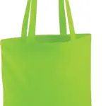 Shopper met lange hengsels, lime green — productfoto 26