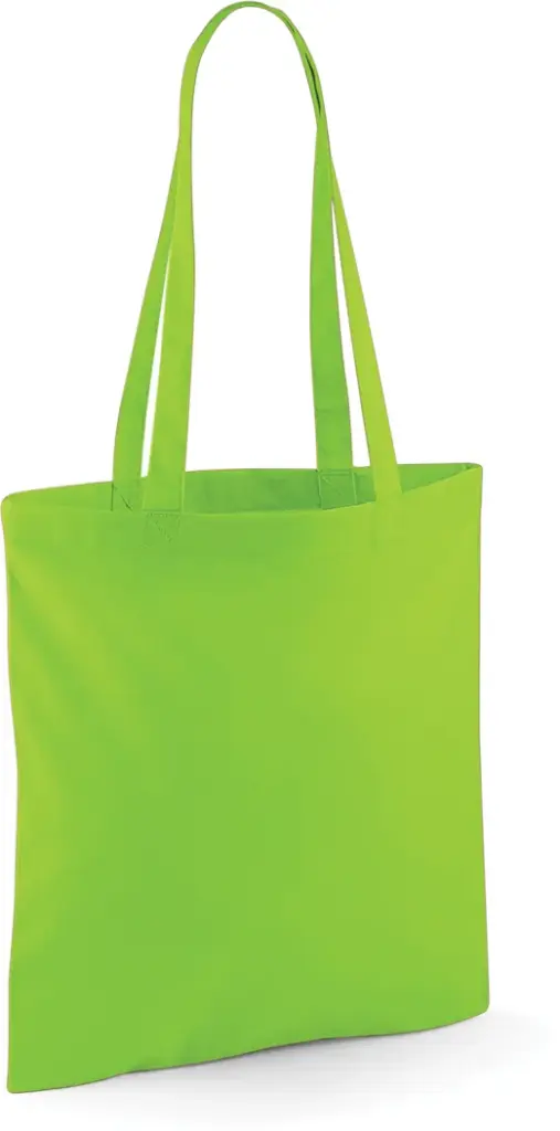 Shopper met lange hengsels, lime green — productfoto 26