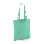Shopper met lange hengsels, mint green — productfoto 27