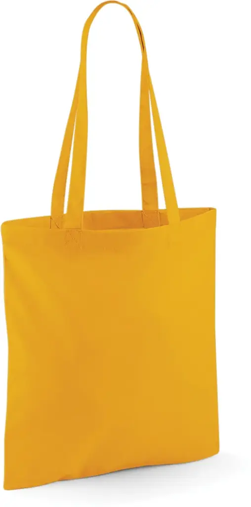 Shopper met lange hengsels, mustard — productfoto 28