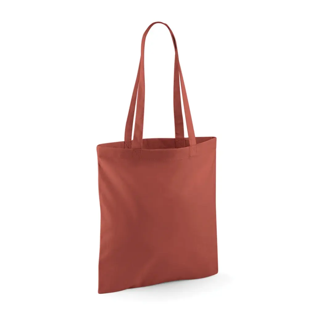 Shopper met lange hengsels, orange rust — productfoto 32