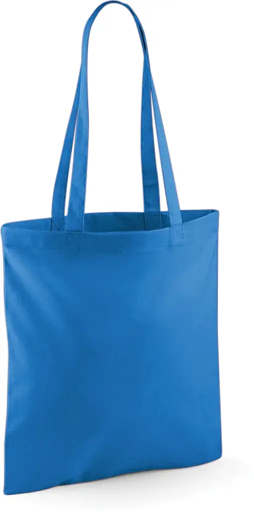 Shopper met lange hengsels, sapphire blue — productfoto 37