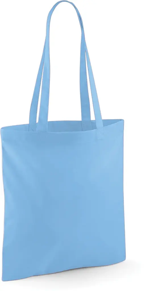 Shopper met lange hengsels, sky blue — productfoto 38