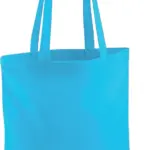 Shopper met lange hengsels, surf blue — productfoto 40