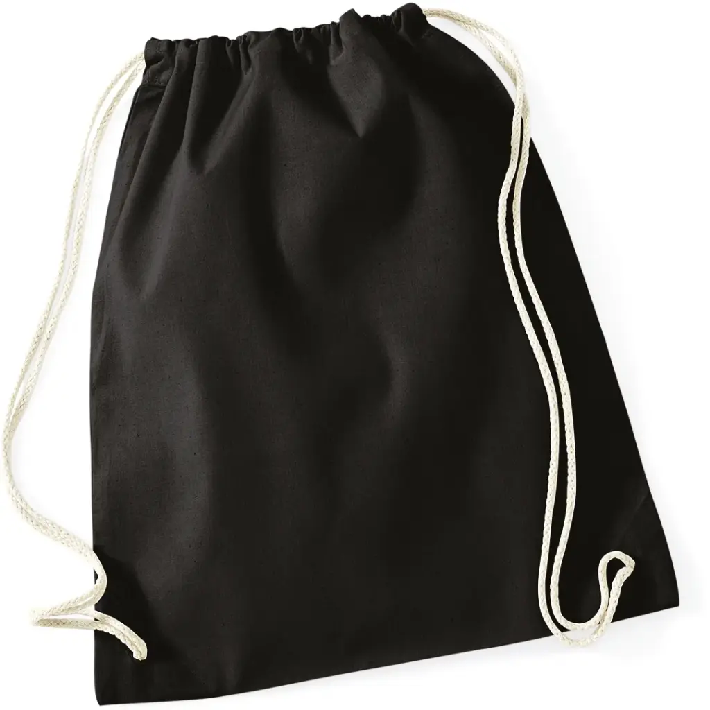 Katoenen gymtas, black — productfoto 5