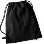 Katoenen gymtas, black / black — productfoto 6