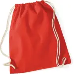 Katoenen gymtas, bright red — productfoto 8