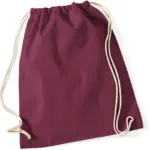 Katoenen gymtas, burgundy — productfoto 10