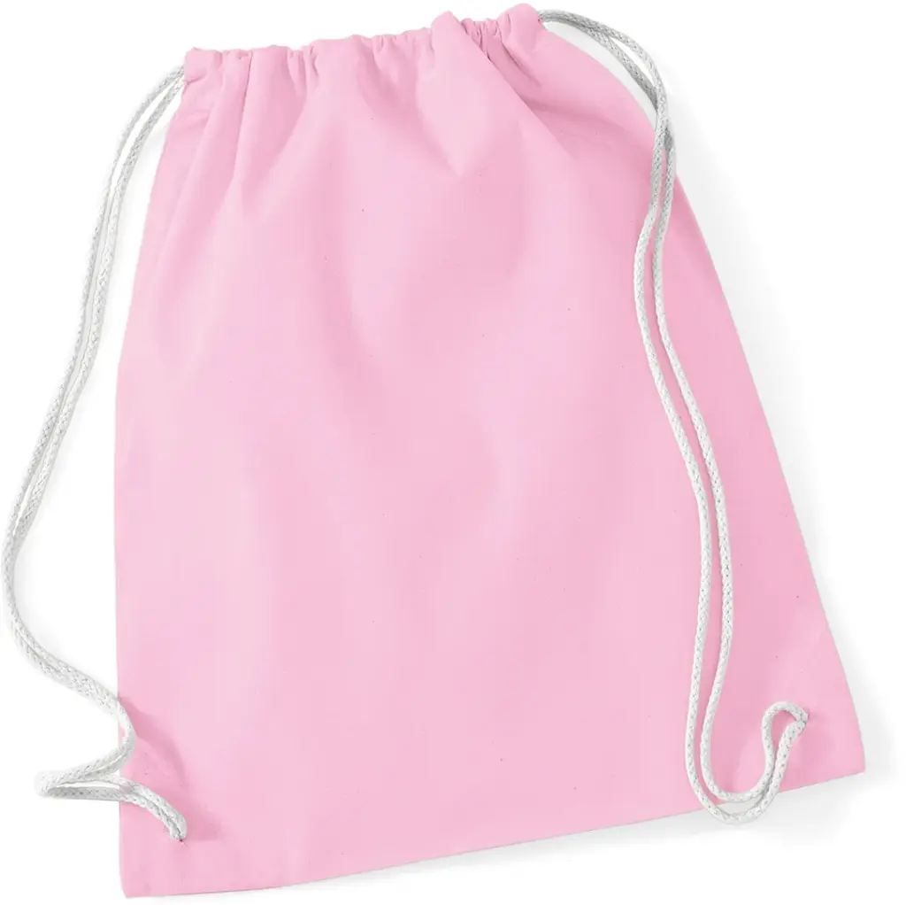 Katoenen gymtas, classic pink / white — productfoto 11