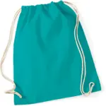 Katoenen gymtas, emerald — productfoto 13