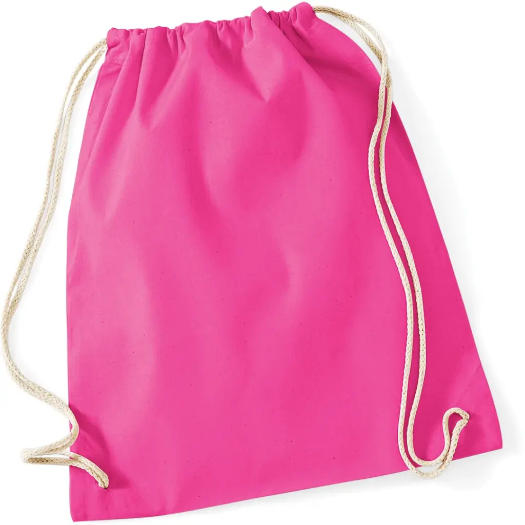 Katoenen gymtas, fuchsia — productfoto 15