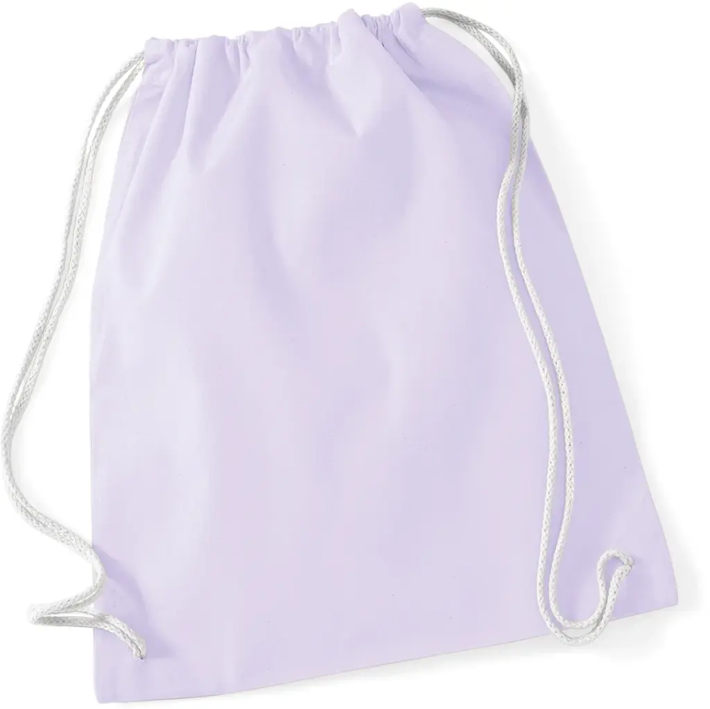 Katoenen gymtas, lavender / white — productfoto 18