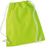 Katoenen gymtas, lime green — productfoto 20