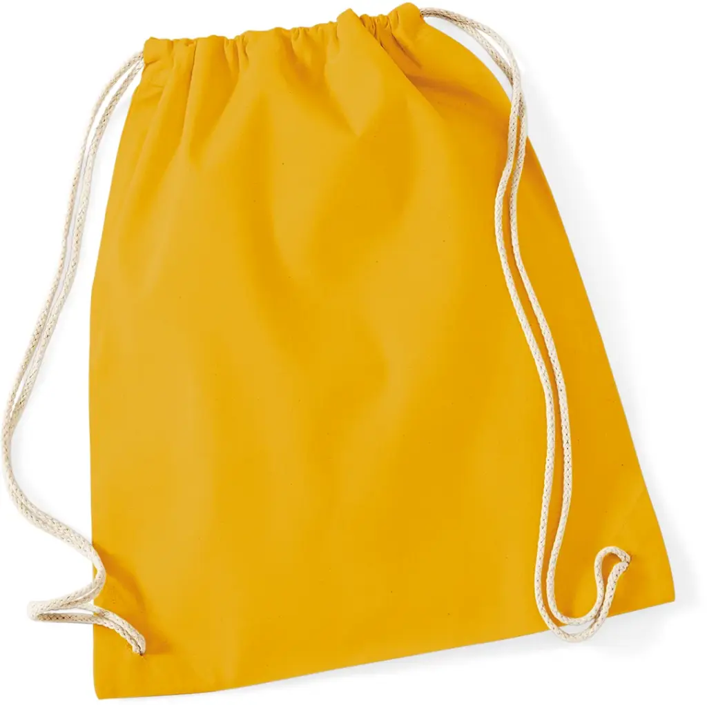 Katoenen gymtas, mustard — productfoto 21
