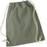Katoenen gymtas, olive green — productfoto 23