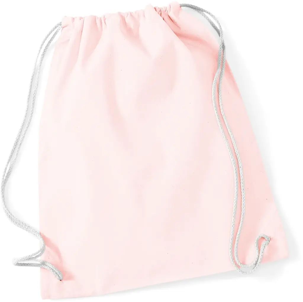 Katoenen gymtas, pastel pink / white — productfoto 26