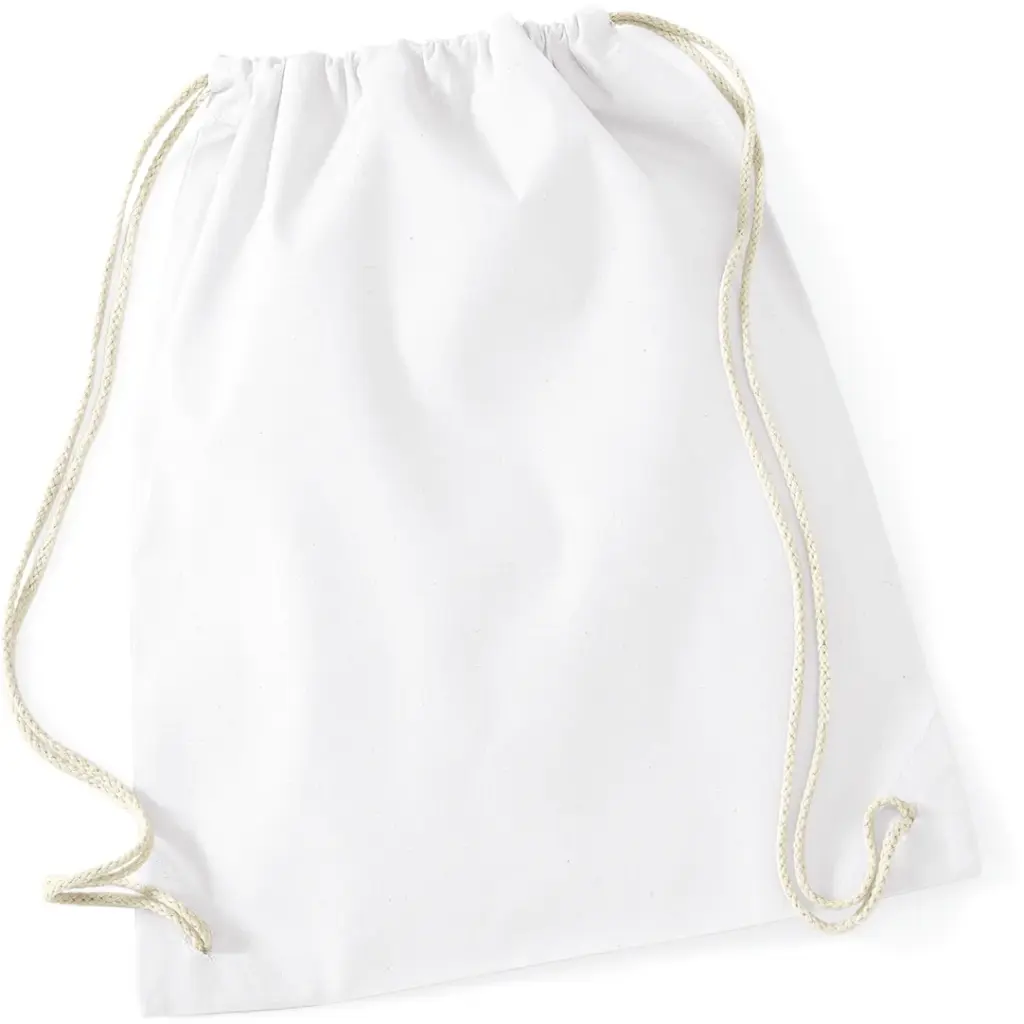 Katoenen gymtas, white — productfoto 30