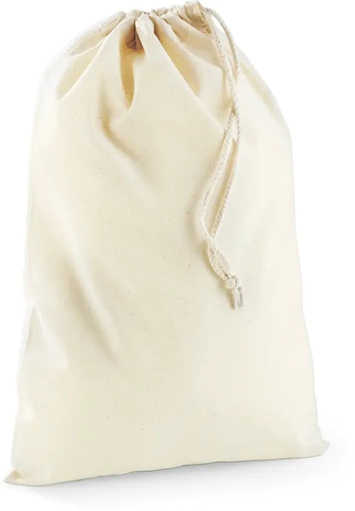 PS_W115_NATURAL - Hidalgo-werbeartikel Katoenen stuffbag, natural — productfoto 4