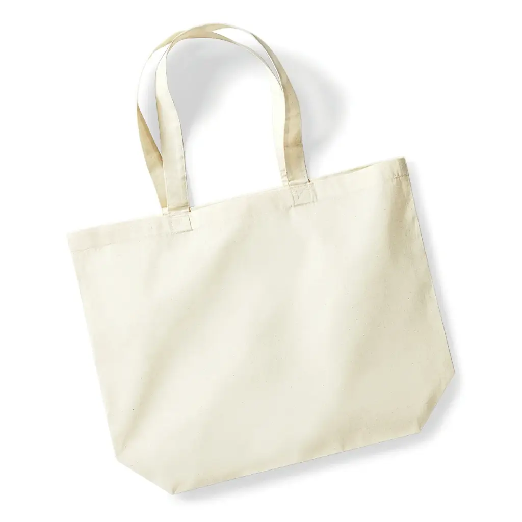 Shopper van katoen, natural — productfoto 2