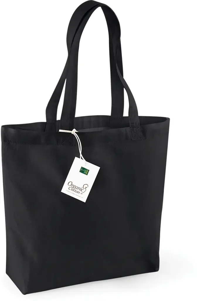 Organic Cotton Shopper, black — productfoto 3