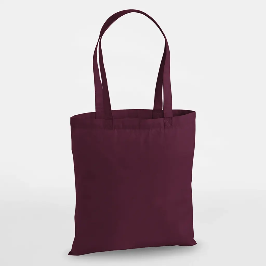 Tas van premium katoen, burgundy — productfoto 7