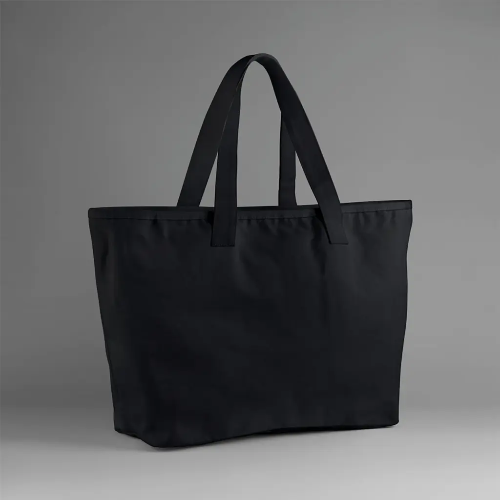 Strandtas met rits, black — productfoto 3
