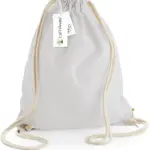 EarthAware® biologische gymtas, light grey — productfoto 9