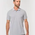 Ecologische polo met borstzakje uniseks — productfoto 2