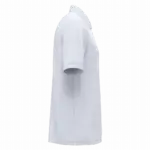 Ecologische polo met borstzakje uniseks, white — productfoto 9
