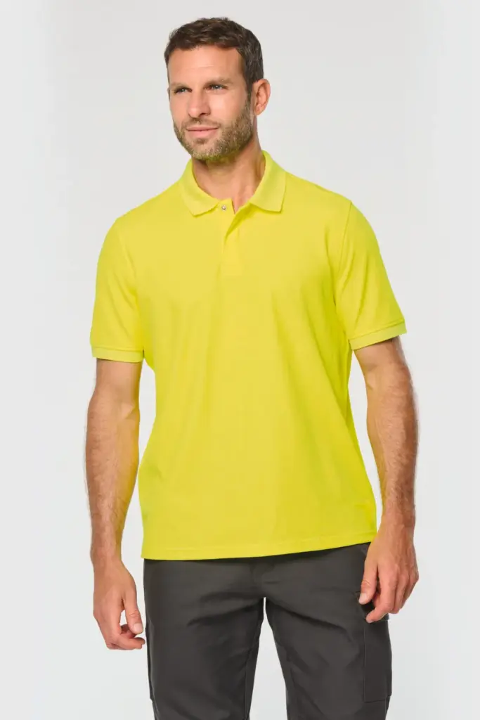 WK208-3_2025 - Hidalgo-werbeartikel Ecologische uniseks polo katoen/polyester — productfoto 2