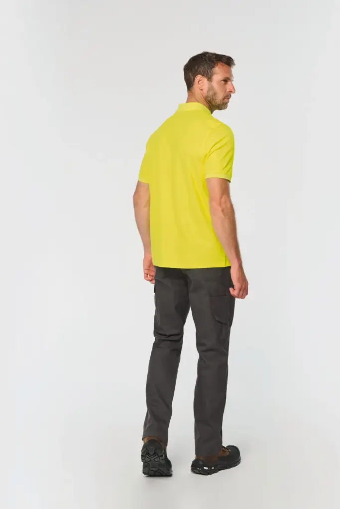 WK208_2025 - Hidalgo-werbeartikel Ecologische uniseks polo katoen/polyester — productfoto 3