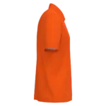 Ecologische uniseks polo katoen/polyester, fluorescent orange — productfoto 5