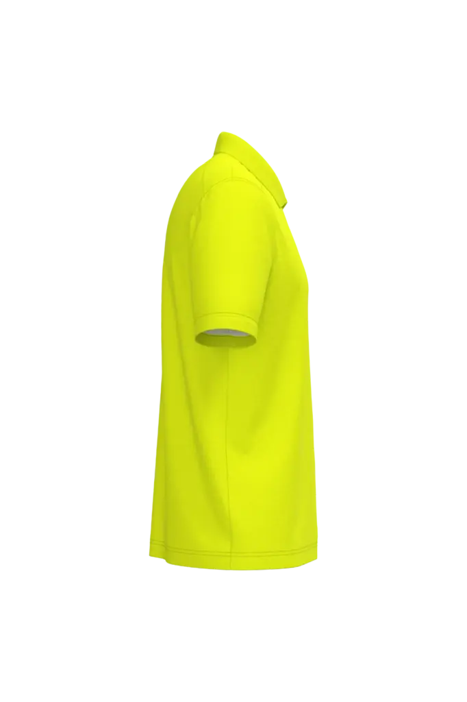 PS_WK208-S_FLUORESCENTYELLOW - Hidalgo-werbeartikel Ecologische uniseks polo katoen/polyester, fluorescent yellow — productfoto 6