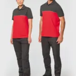 Ecologische uniseks polo met korte mouwen in twee kleuren