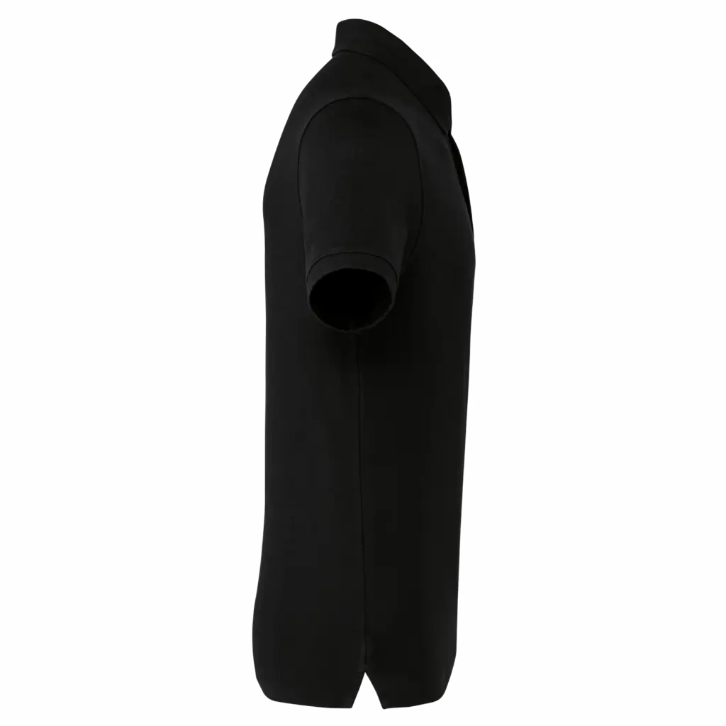 PS_WK225-S_BLACK - Hidalgo-werbeartikel Herenpolo met drukknoopkraag en korte mouwen, black — productfoto 5