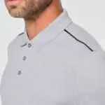 Contrasterende polo Day To Day korte mouwen — productfoto 4