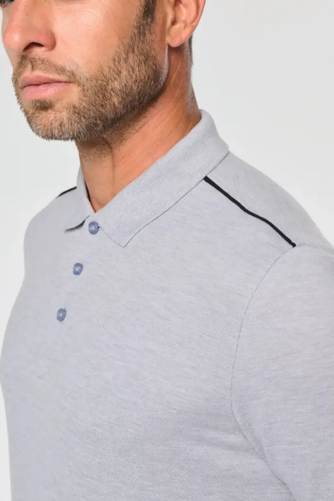 Contrasterende polo Day To Day korte mouwen — productfoto 4