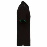 Contrasterende polo Day To Day korte mouwen, black / kelly green — productfoto 5