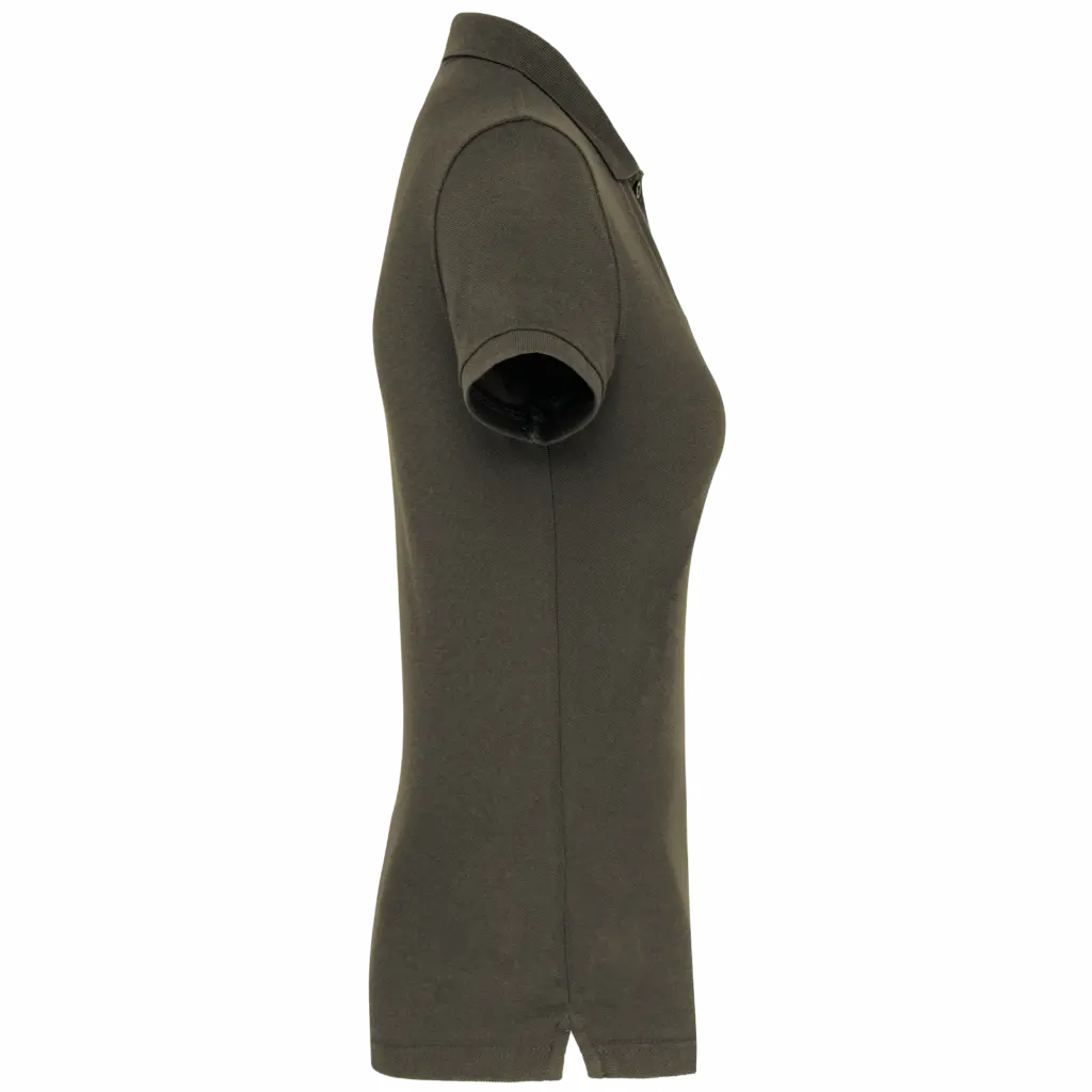 PS_WK275-S_DARKKHAKI - Hidalgo-werbeartikel Damespolo korte mouwen, dark khaki — productfoto 8